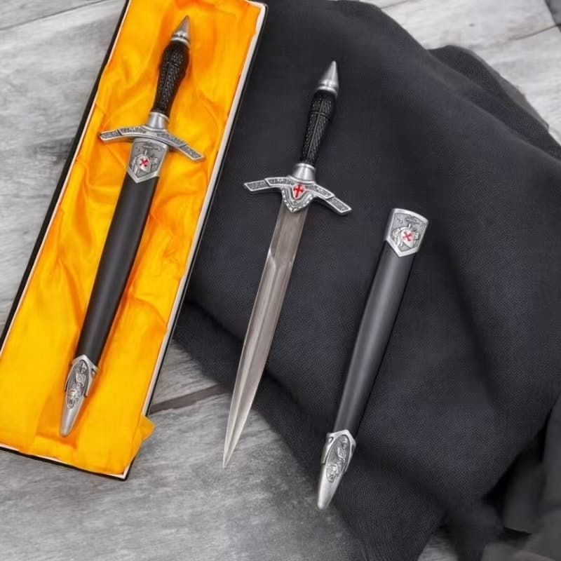 Adaga Medieval de 39cm com Lâmina Sem Corte - Item Decorativo