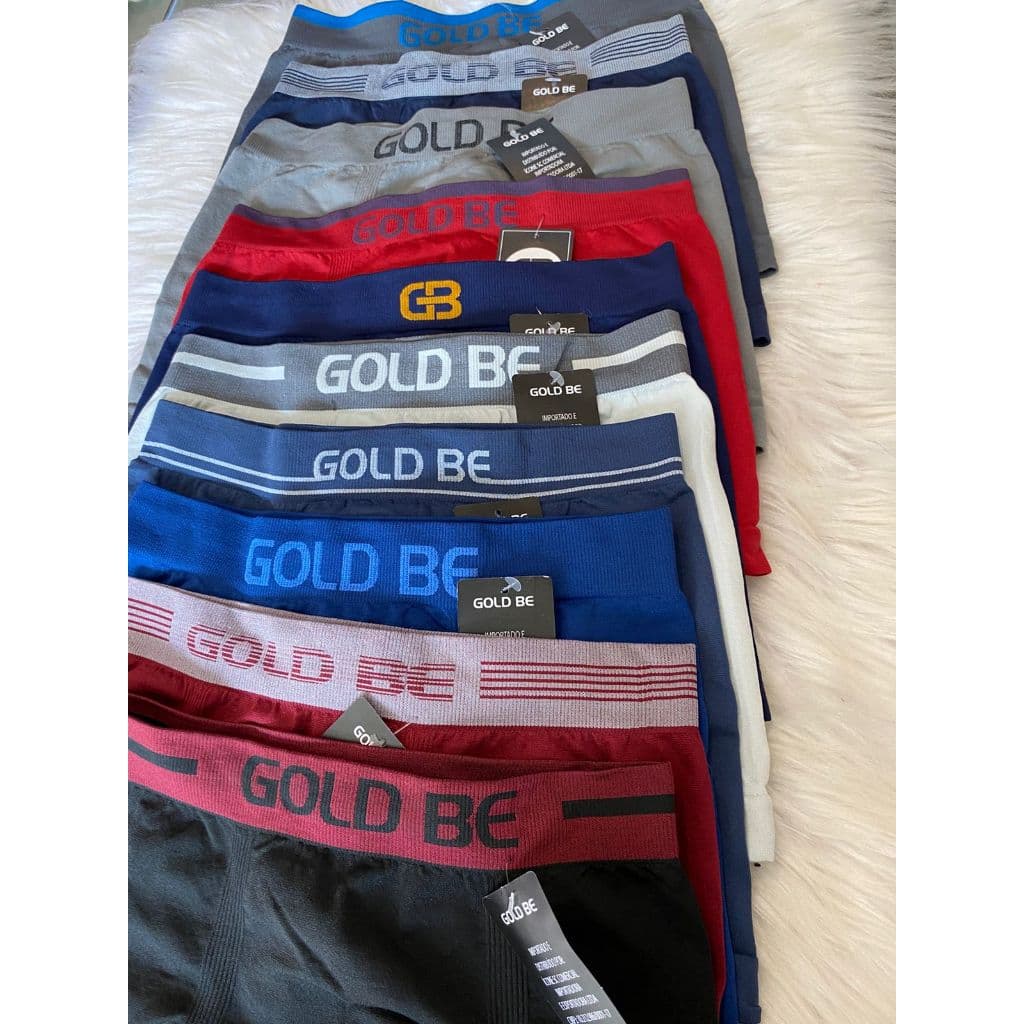 Cueca BOXEr  Masculina Gold Be Sem costura