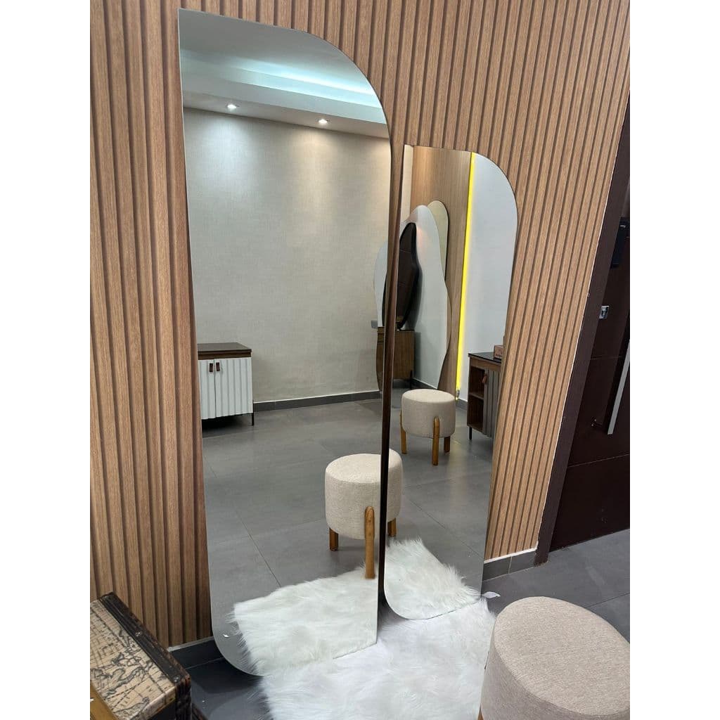 Espelho Orgânico 150cm  x 40cm  170cm x 50cm Slim E24 Polido Lapidado Salão Quarto Banheiro