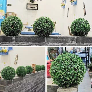 Bola de buchinho 18 cm /grama artificial para decoração de casa para compor vasos, arranjos e decorar a sua casa, banhei