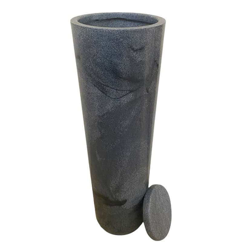 Vaso Cone para Planta com prato Decorativo 71x26  Ibiza Luxo Vaso Sala Alto