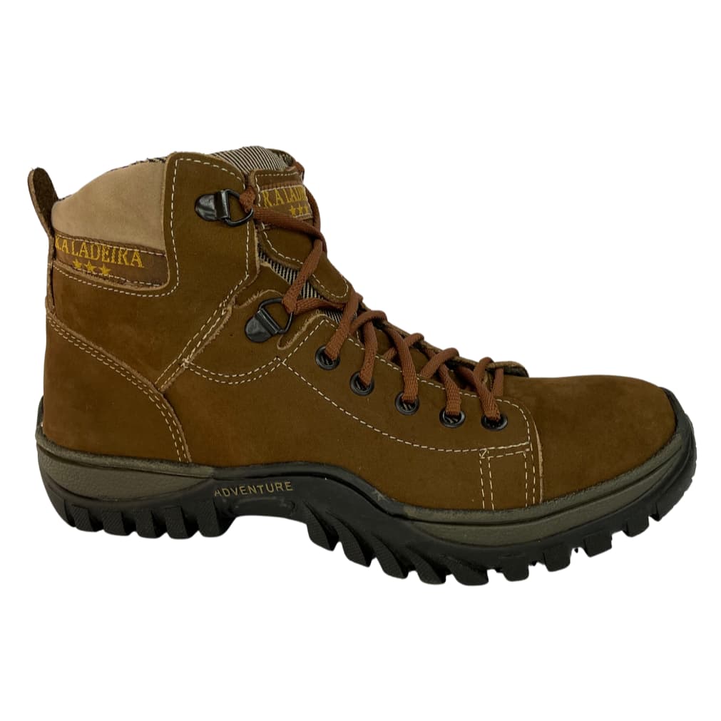 Bota Couro Legítimo, Bota Adventure Botina Trekking, Coturno
