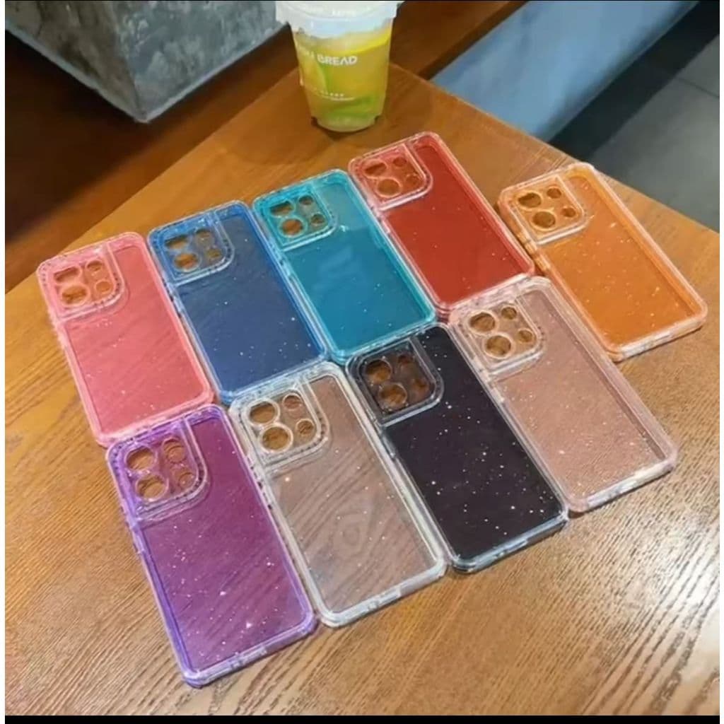 Capa De Celular Space Glitter/Anti impacto Motorola E14 G04 G04S G05 G14 G15 G24 G54 G64 G75 G84 G85-5G