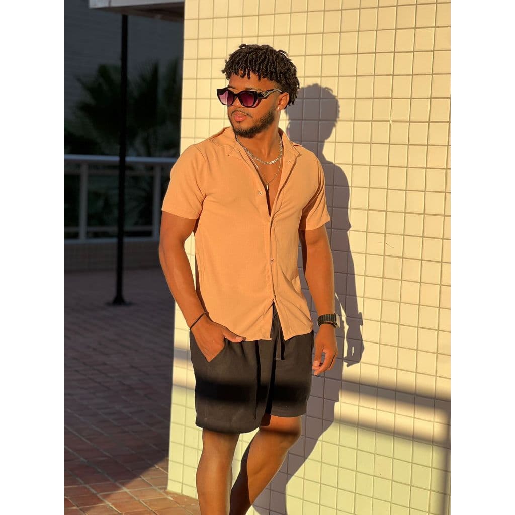 Camisa Polo Masculina De Verão Casual