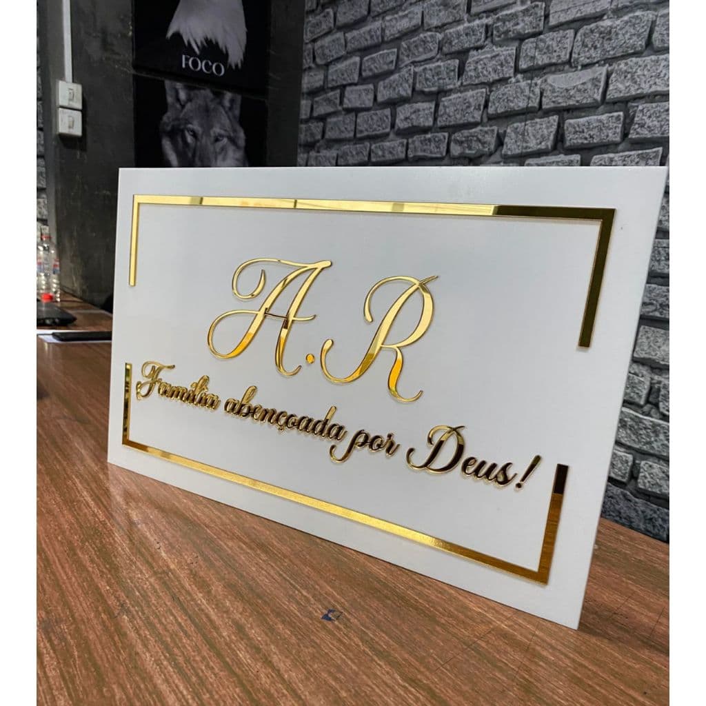 Placa Acrílico - 50cm x 30cm | Acrílico 3mm