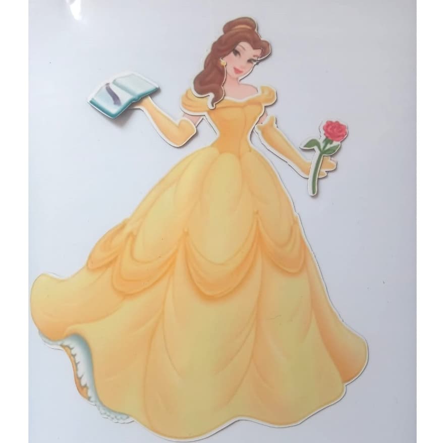 Boneca imã Princesa Bela (estória da Bela e a Fera). boneca de imã