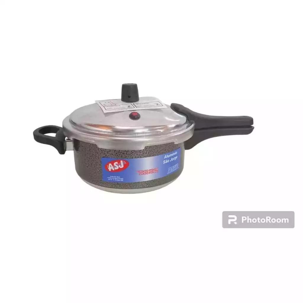 PANELA DE PRESSÃO 3 L FECHAMENTO EXTERNO PRETA CRAKEADA ASJ+ ESNVIO RÁPIDO E SEGURO