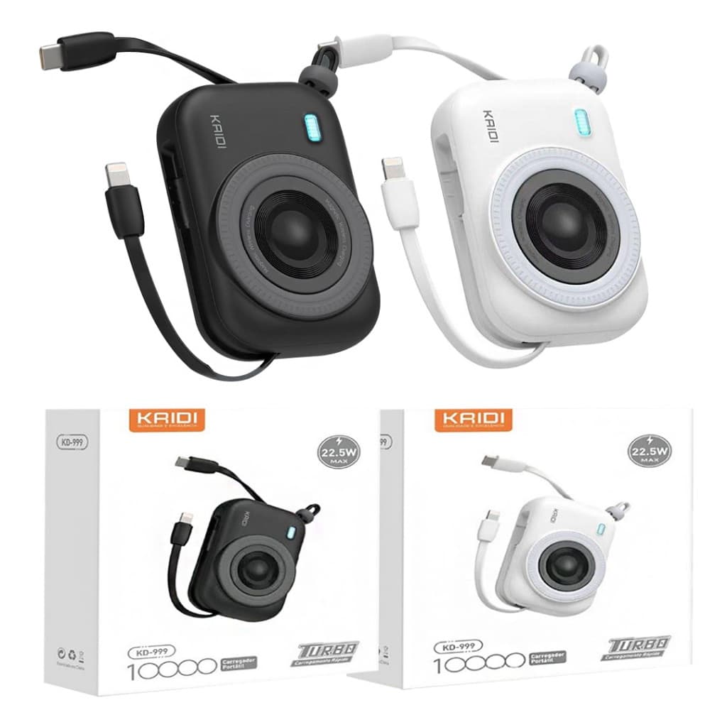 Power Bank Carregador Portátil 10000mAh Turbo 22,5W KD-999