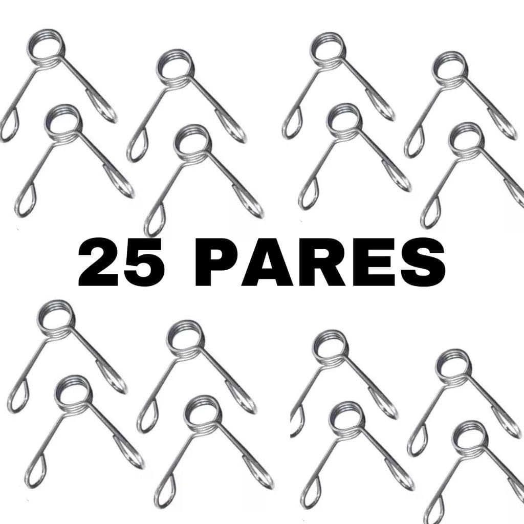 Presilhas para Barra de Musculação 25 PARES  (50 PEÇAS)
