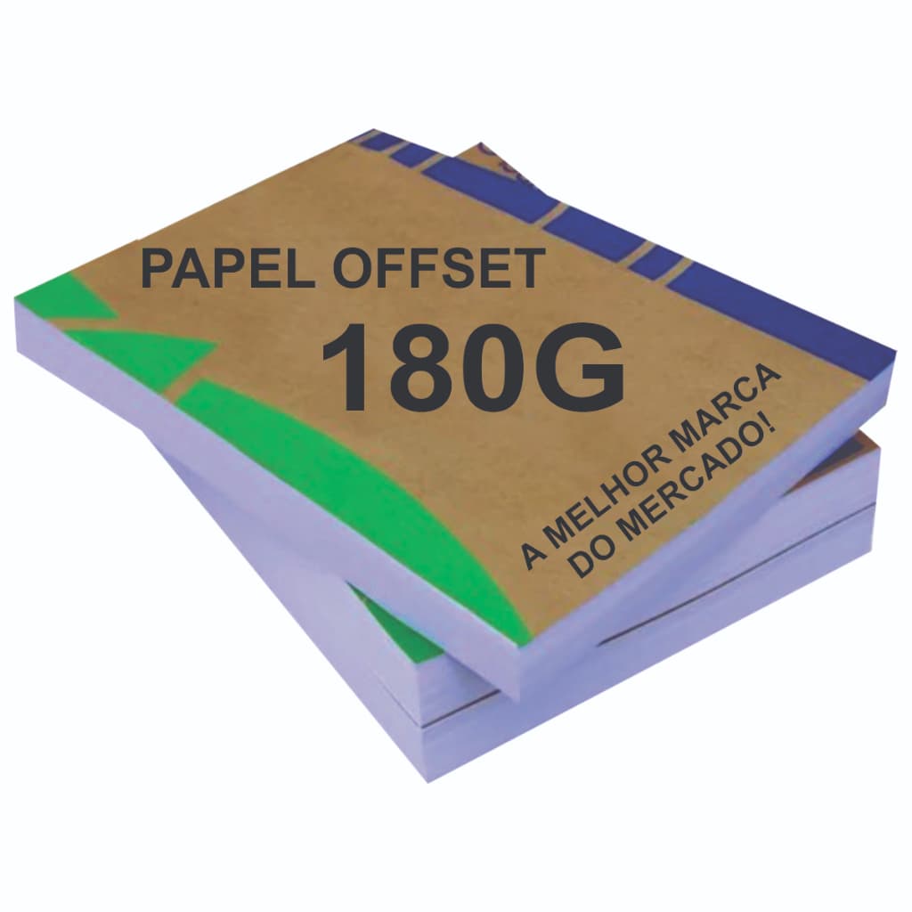 500 Folhas Papel 180g Branco A4 Cartão Offset Grosso