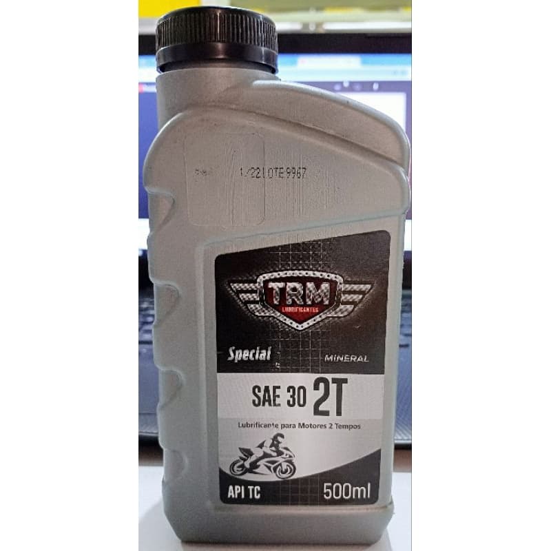 Óleo Lubrificante  Motor 2 Tempos Sae30 Api-Tc Mineral Motos Barcos Motor Popa Roçadeiras 500ml