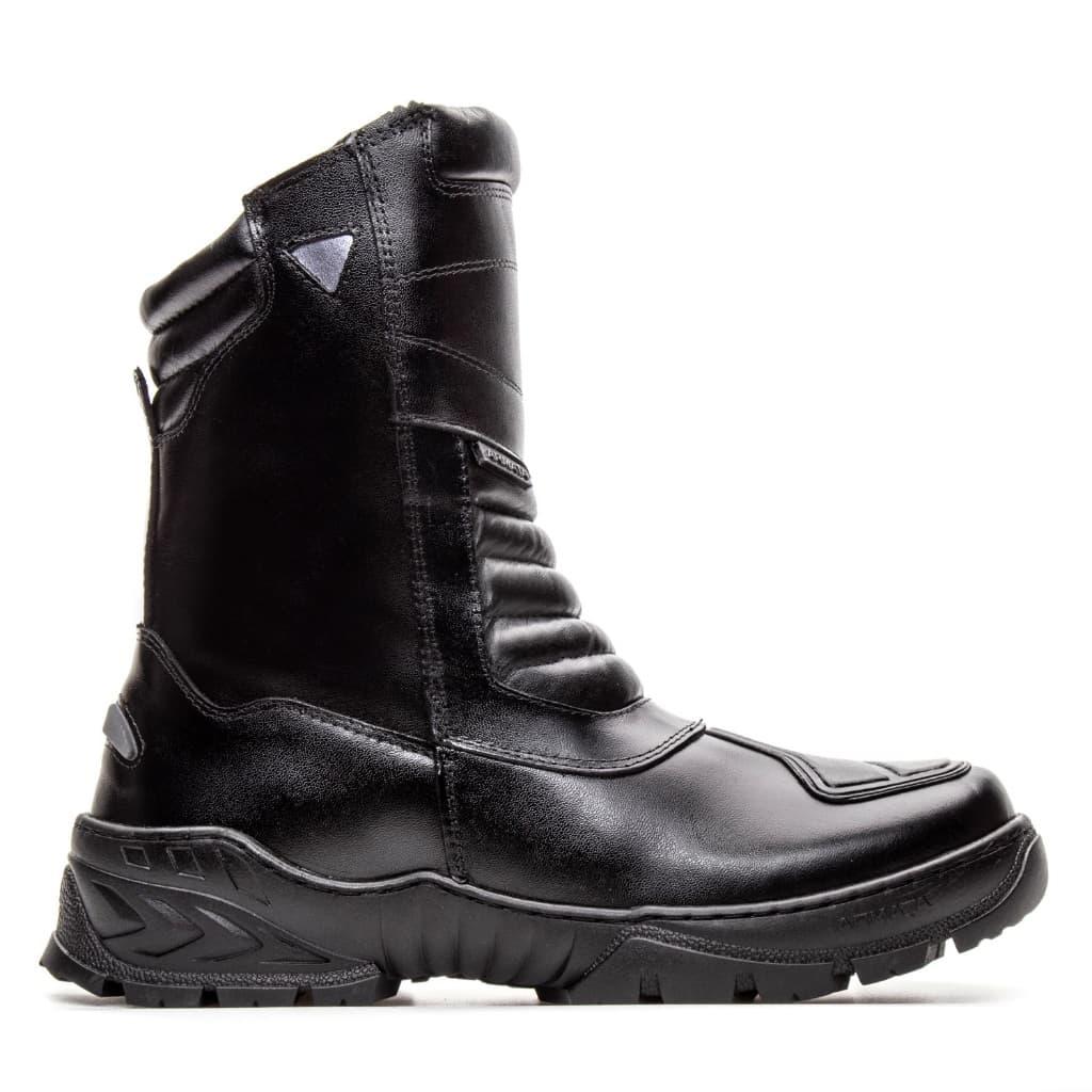 Bota Coturno Em Couro Trabalho Segurança Armata Uraken- Preto PVC
