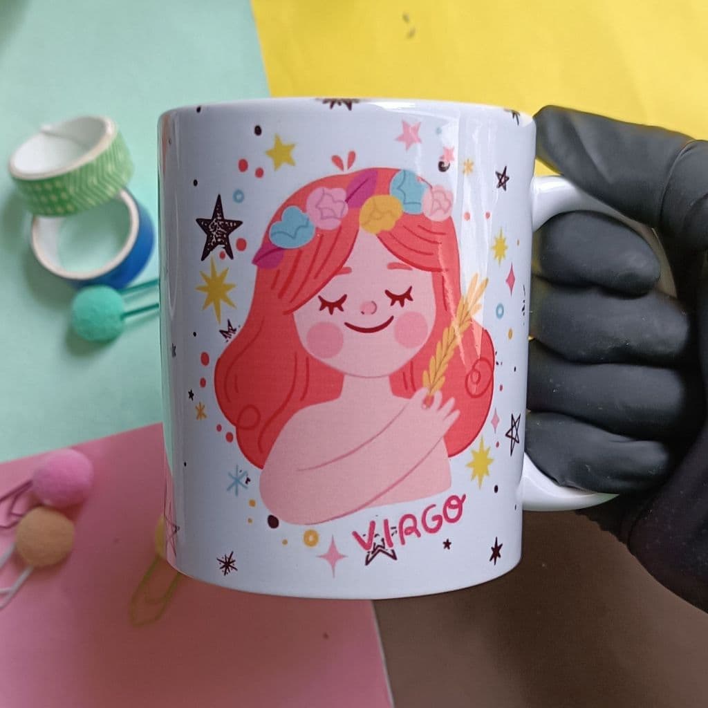 Caneca porcelana  signos Chibi cute