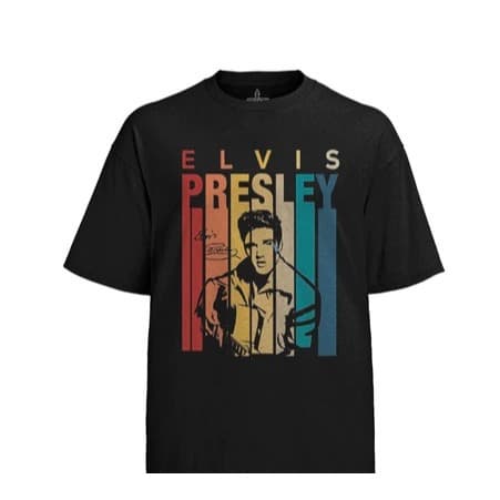 Camiseta Unissex Confortável Elvis Presley Eterno Rei Do Rock 100% Algodão