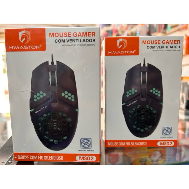Mouse Gamer Com Ventilador  Mouse Com Fio