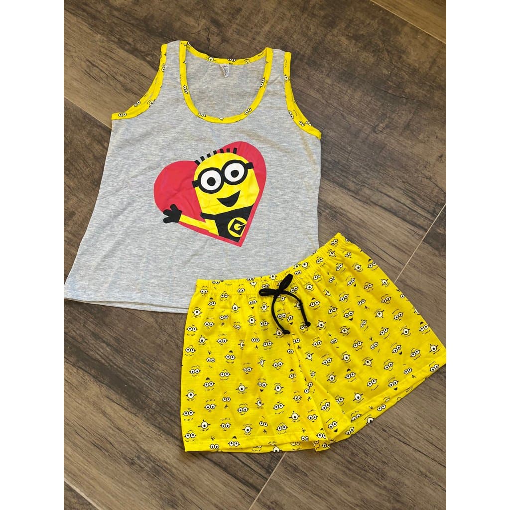 Baby Dool Short Doll Infantil Juvenil Feminino Algodão Curto Roupa De Dormir Conjunto de Dormir