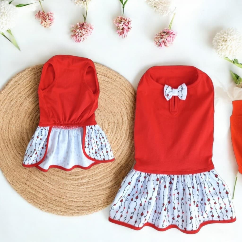 Kit 3 Vestidos Para Pet Femea Roupa de cachorro Verão Confortavel Promoção 4 Patas Moda Pet
