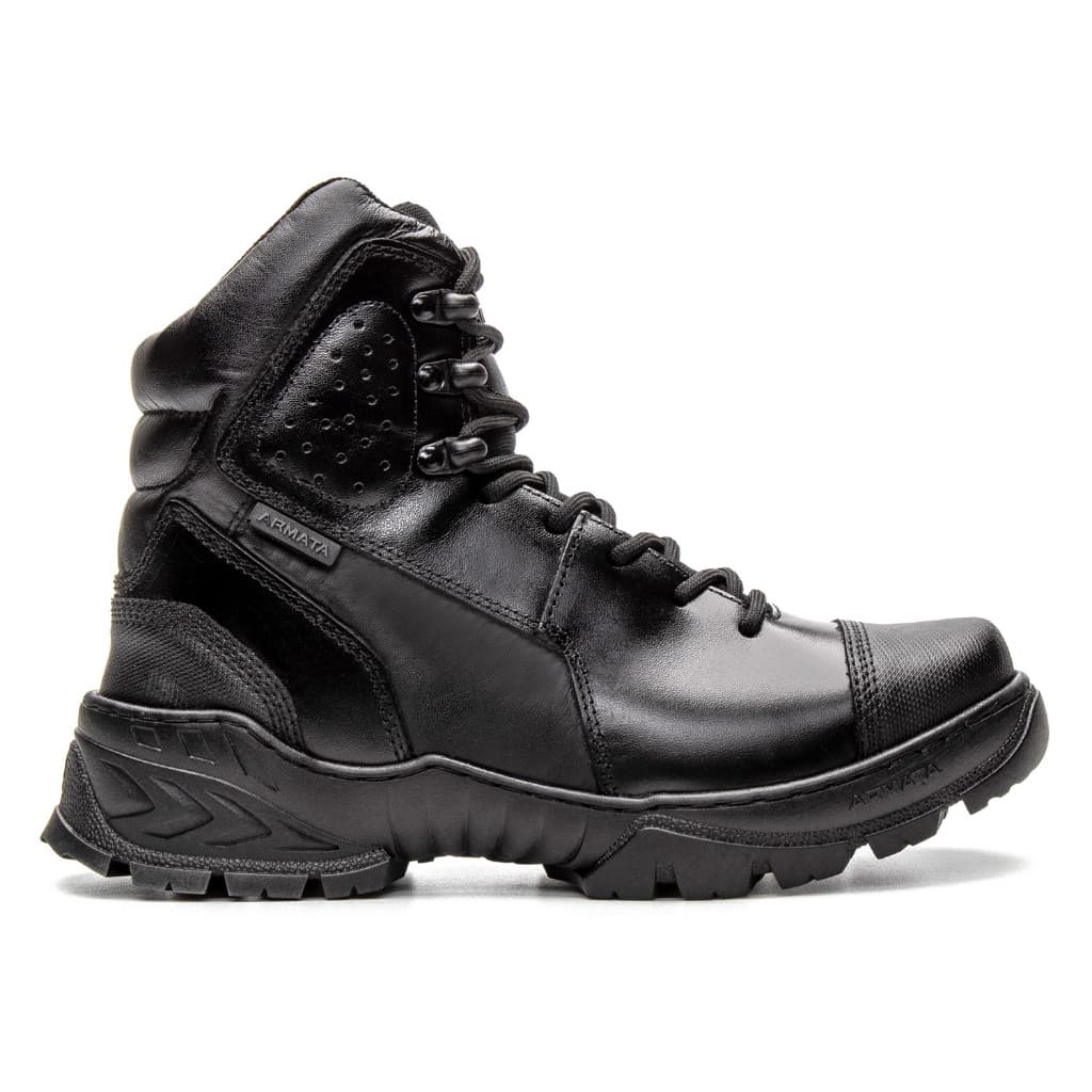 BOTA COTURNO MOTOCICLISTA EM COURO RESISTENTE A AGUA TROLLER ARMATA