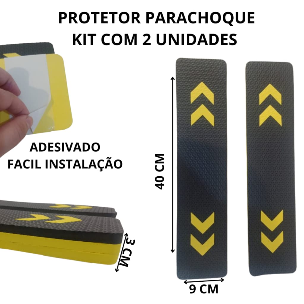 PROTETOR PARACHOQUE ADESIVADO KIT 2 ANTIMPACTO