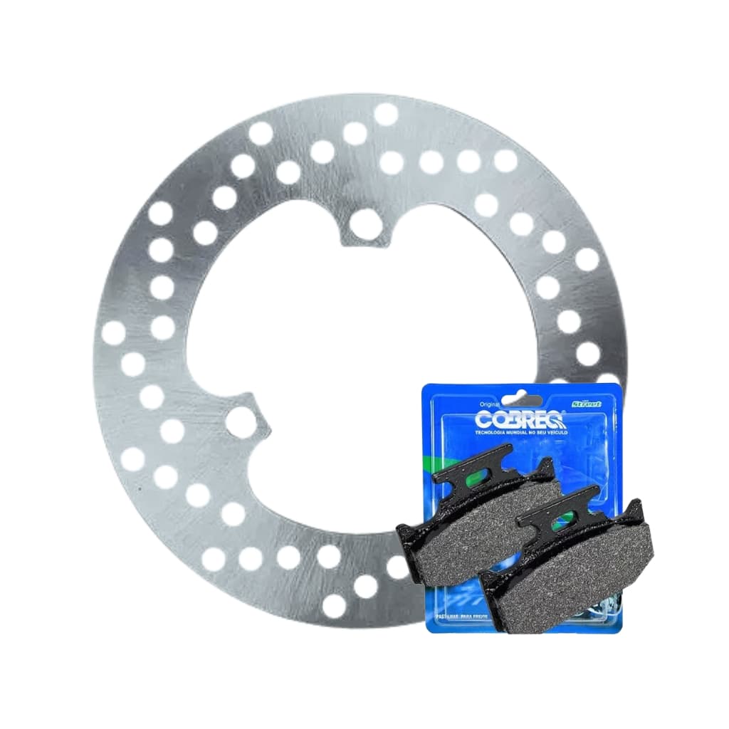 Disco De Freio Traseiro e Pastilha Cobreq Xtz 250 Lander Tenere Xtz 150 Crosser