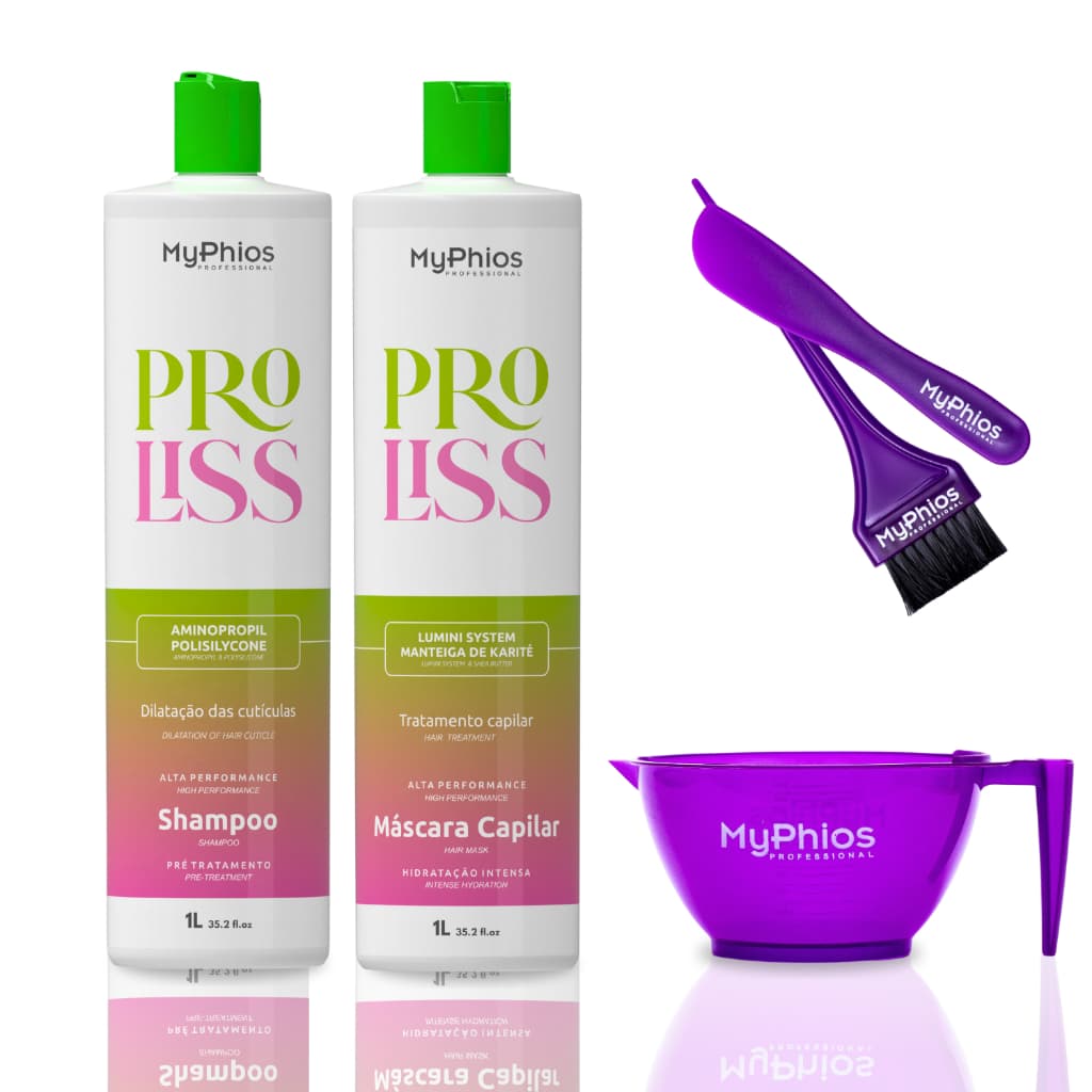 Escova Progressiva Myphios Professional Proliss 3d Kit 1l