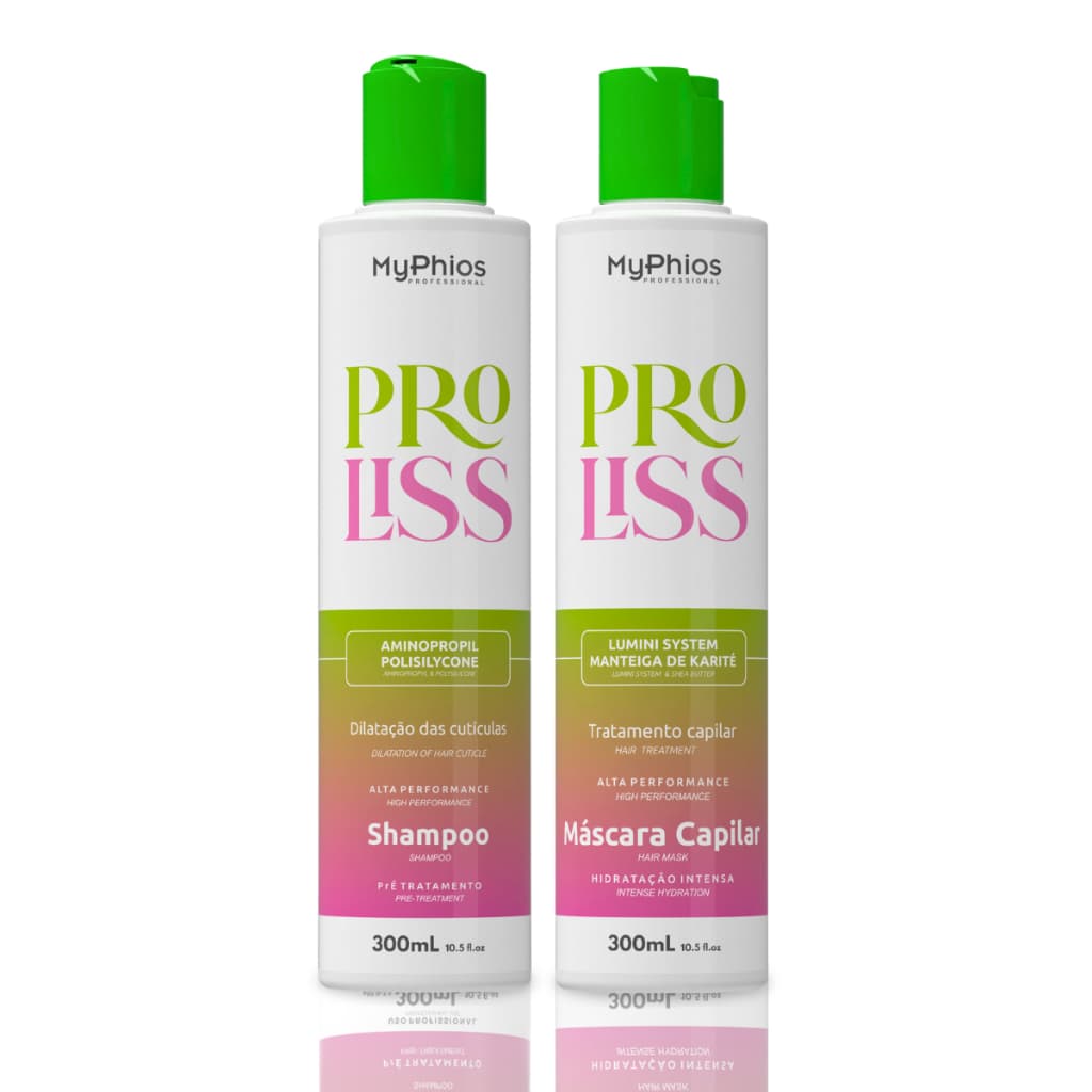 Kit Progressiva Shampoo e Máscara 300ml Proliss  - MyPhios