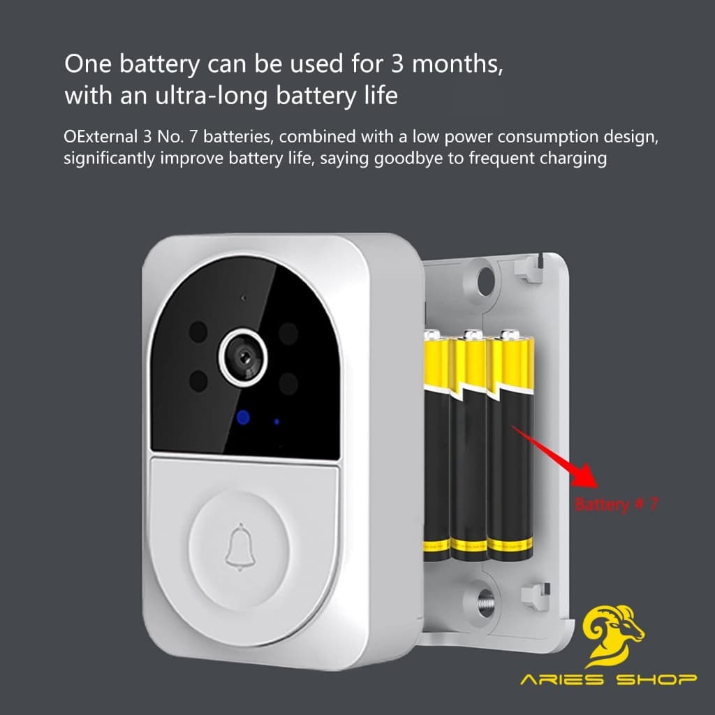 Campainha X12 Altomex Vídeo Inteligente Smart Wi-fi Sem Fio C/ Microfone Caixinha de Som