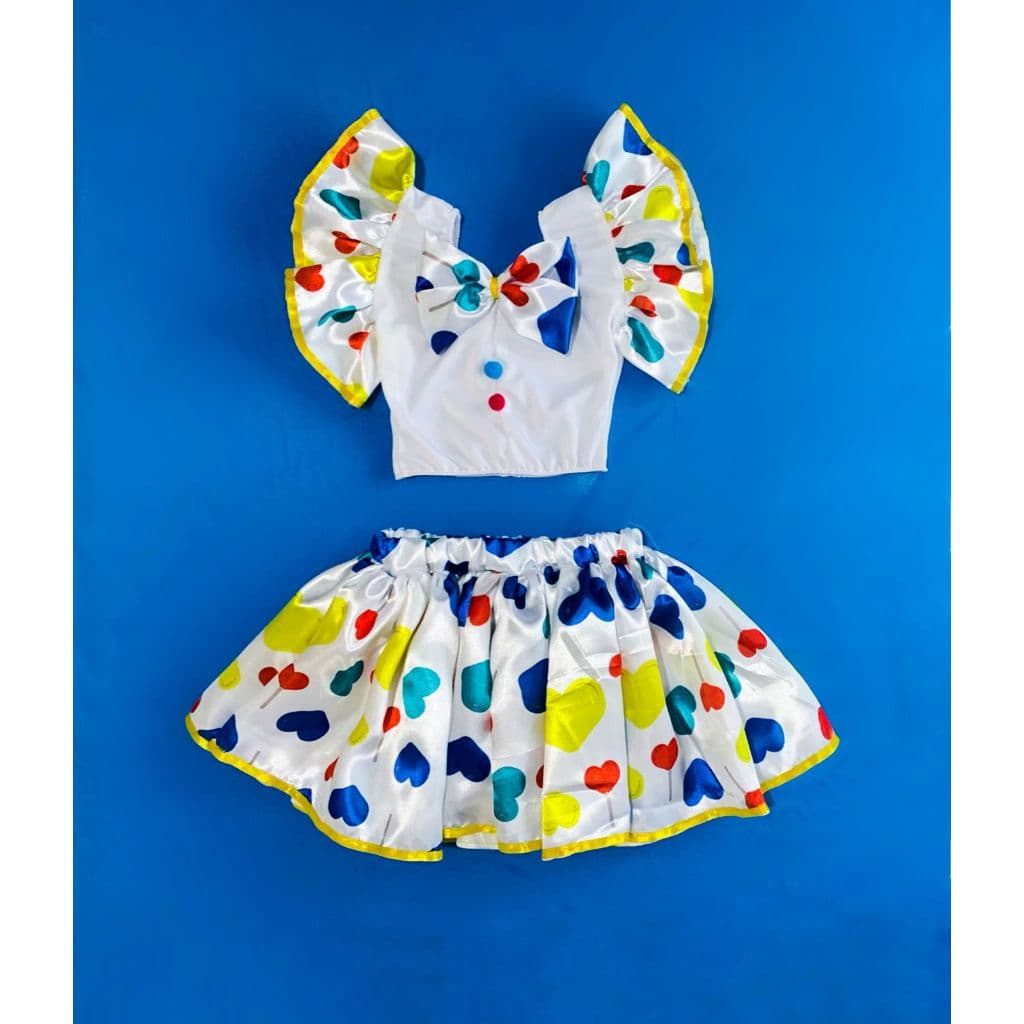 Conjunto Fantasia Palhacinha Carnaval Infantil e Adulto Feminino - Alegria e Estilo
