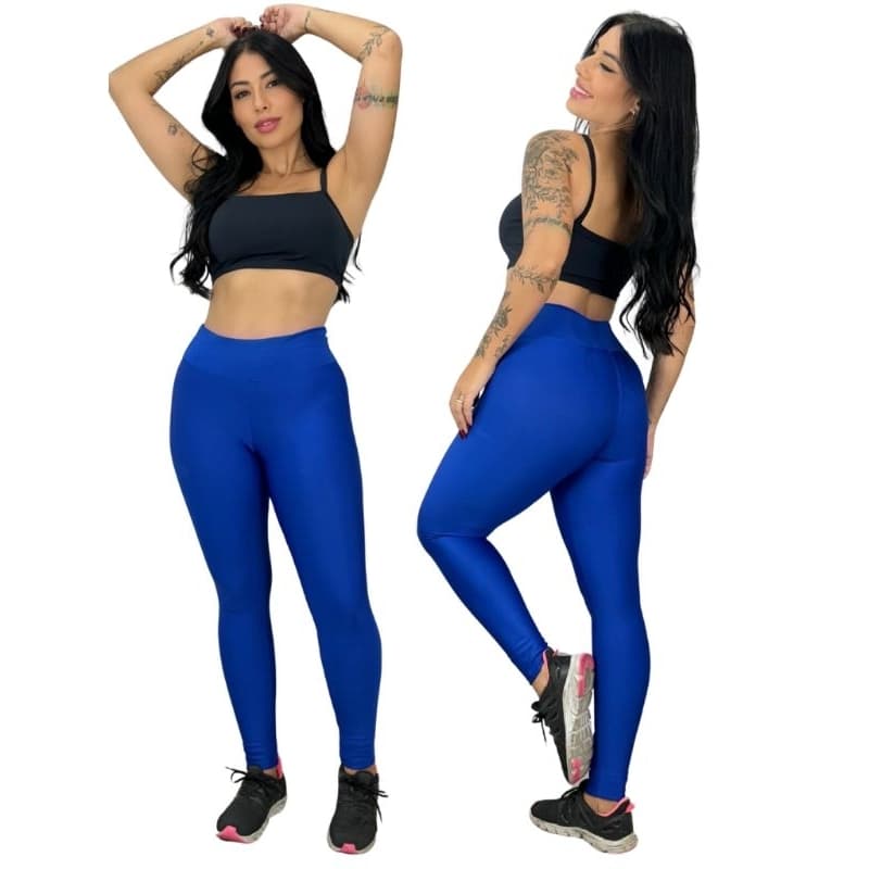 calça legging feminina cintura alta suplex não transparente