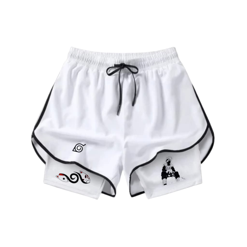 Short Feminino Academia Compressao Naruto Ninja nrt4