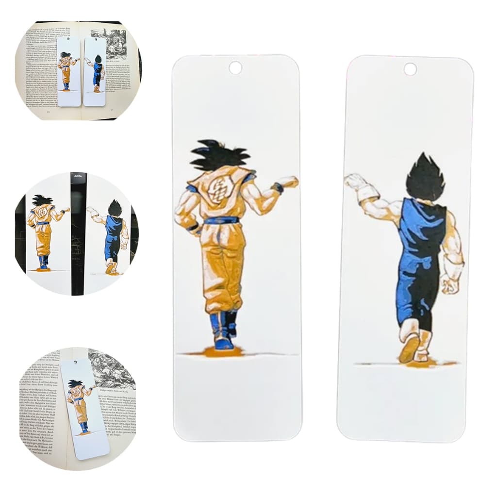 Marcador de Páginas Personalizado Dragon Ball Goku Vegeta Anime Fãs Colecionável Acessório