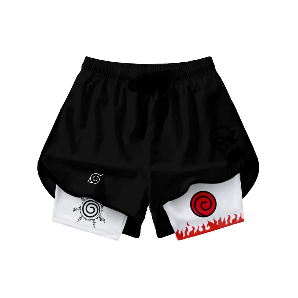 Short Feminino Compressao Academia Naruto Ninja nrt6
