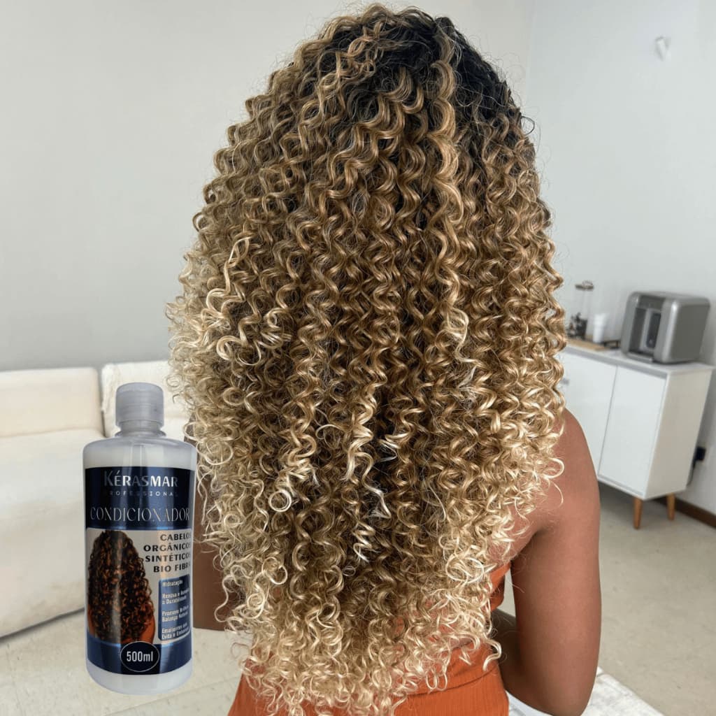 Kérasmar Condicionador Para Cabelo Orgânico, Sintético, Semi Sintético e Bio Fibra 500ml