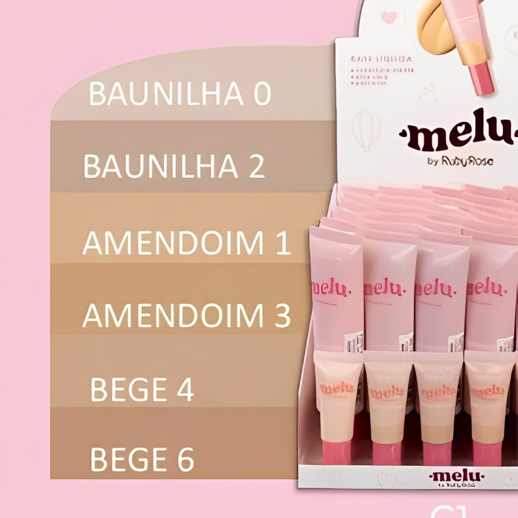 base liquida melu ruby rose cobertura media HB 8055