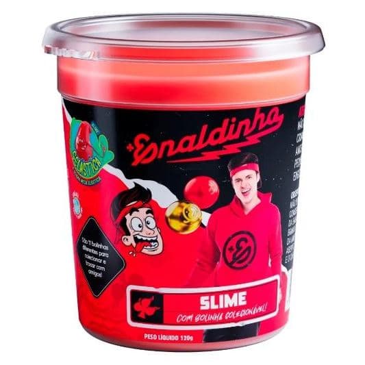 Slime Gelastica Enaldinho Youtuber C/ Bolinha Surpresa