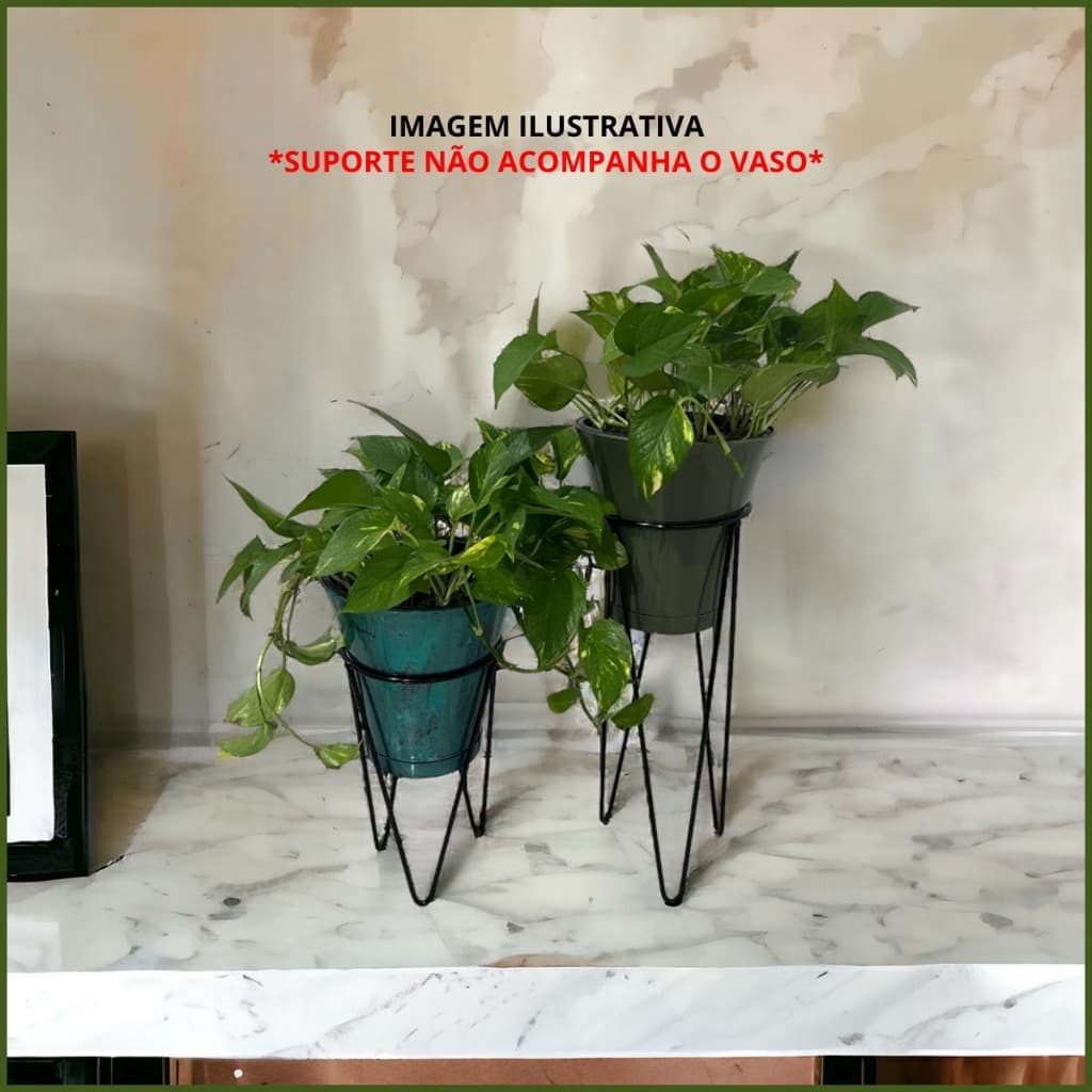 Kit 2 Suporte de Vaso Tripé para Plantas - Decoração Moderna Jardim Casa Escritório Promoção