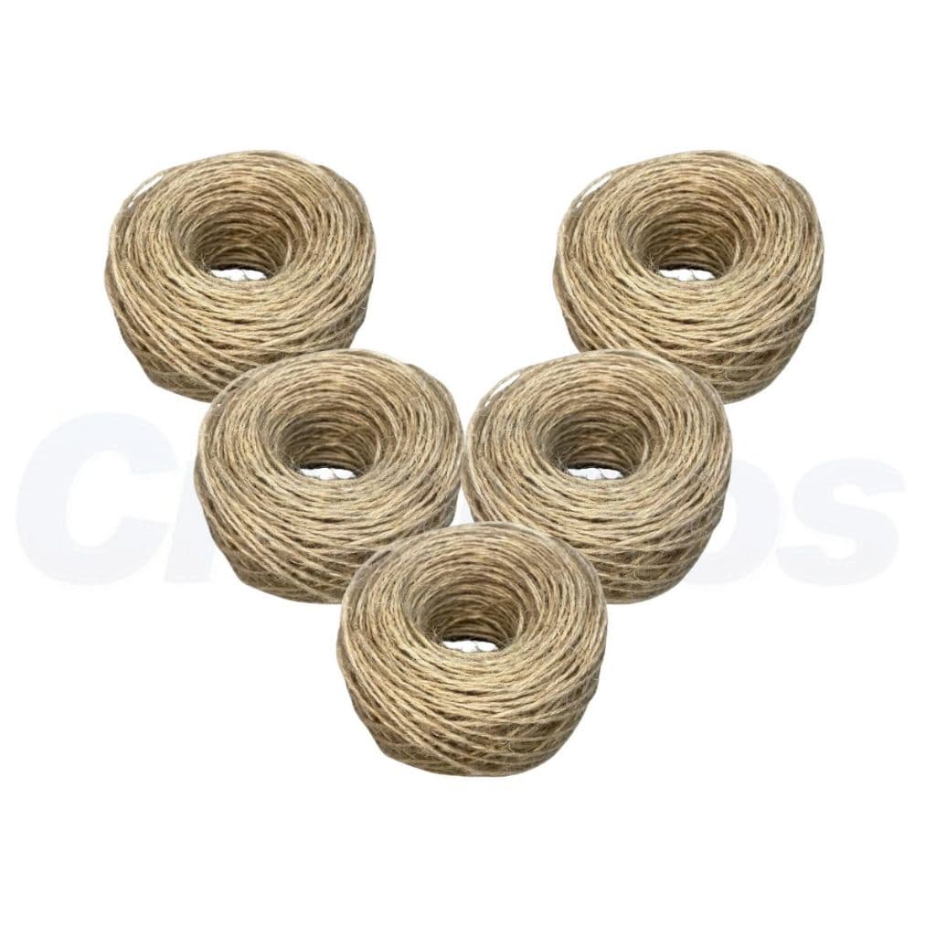 Kit 5 Fios de Juta 1,5mm 500 Metros Total Corda Cordão