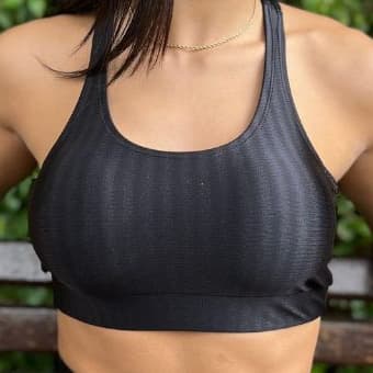 TOP ESPORTIVO CROPPED FITNESS SUPLEX POLIAMIDA