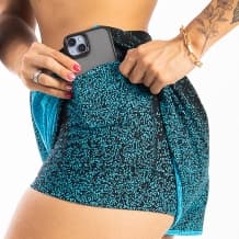 SHORTS DUPLO FITNESS FEMININO PRAIA POLIAMIDA