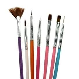 KIT PINCÉIS PARA DECORAÇÃO DE UNHAS EM GEL PARA MANICURE