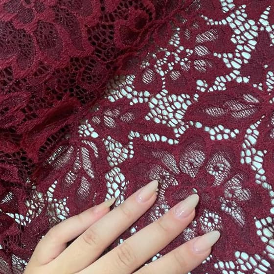 Tecido Renda Pandora 1m x 1,50m Renda de poliamida com lycra para body blusas