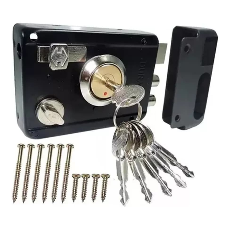 Fechadura Anti Furto Duratec com 6 chaves Tetra