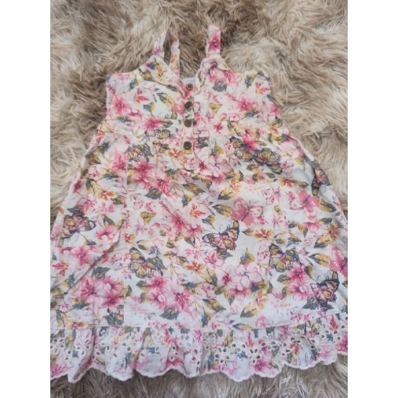 vestido infantil menina verao florido tip top 3t lindo