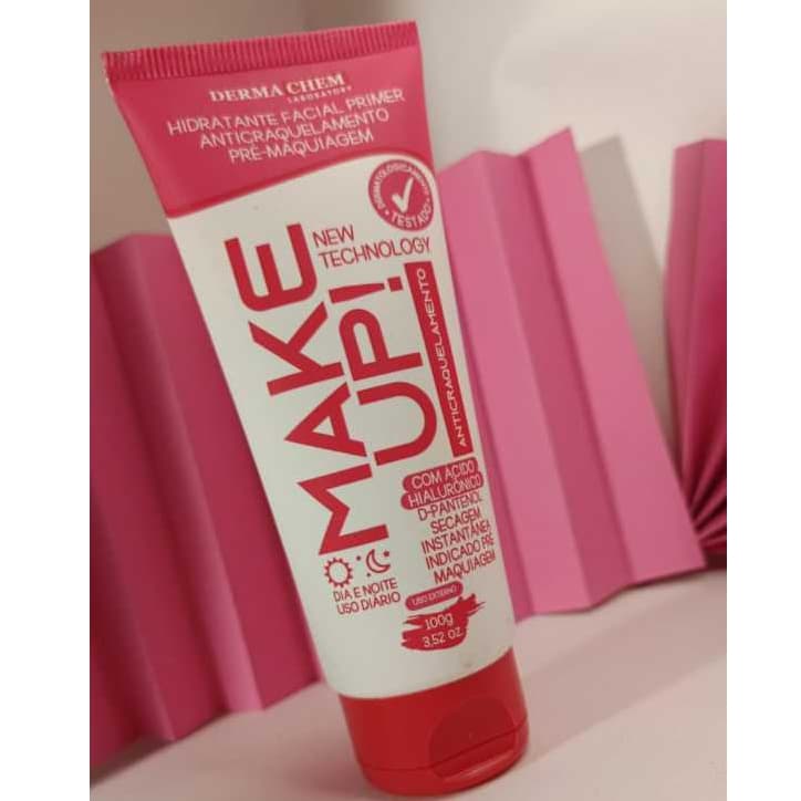 Hidratante Facial Primer Anticraquelamento Make Up Dermachem Com ácido Hialurônico