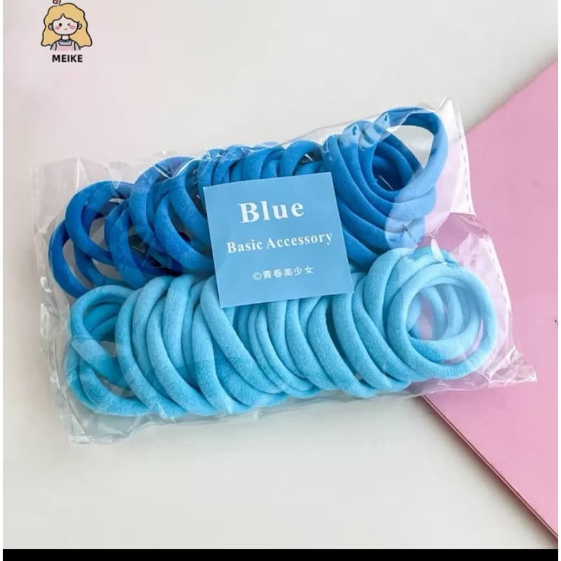 Elastico kit 50 Xuxinha Elástico de Cabelo Xuxinha Criança Adulto Rabicó 50 Unidades