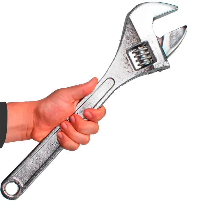 Chave Inglesa Ajustável 18 Polegadas Cromada 450mm Profissional Aço 45