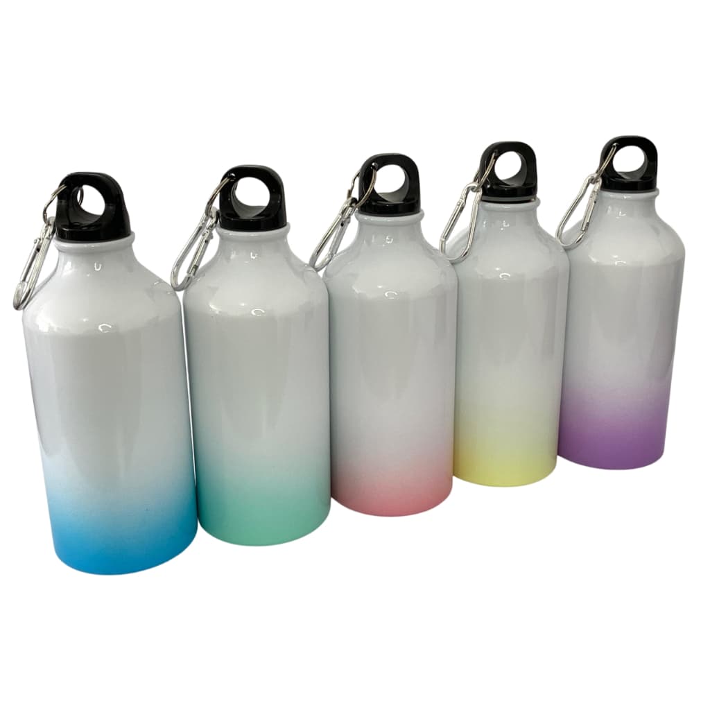 Squeeze em aluminio mosquetão Esporte e Academia 500ml - Para sublimação e Personalizar