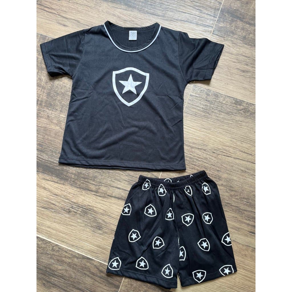 Pijama Infantil Juvenil Masculino tematico de malha meia manga com short algodão
