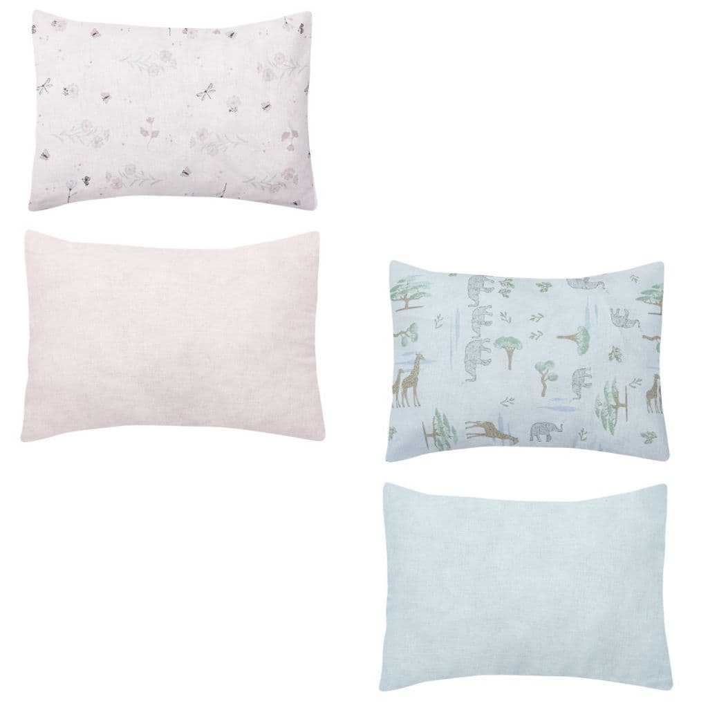 Kit Fronha Bebê Lisa e Estampada 100%Algodão C/2 Unidades - Papi