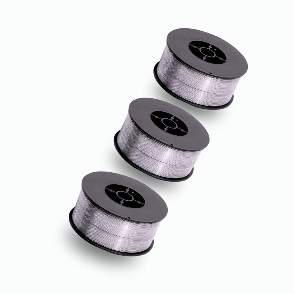 3 Pcs Arame Solda Mig Inox 308l 0.8mm Uso Com Gás Rolo 1kg